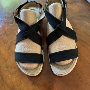 Ecco Damara Women's Sandals, black suede, size 8.5